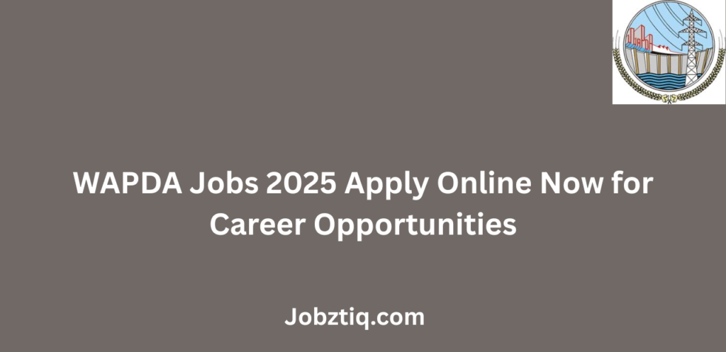 WAPDA Jobs 2025 Apply Online Now for Career Opportunities