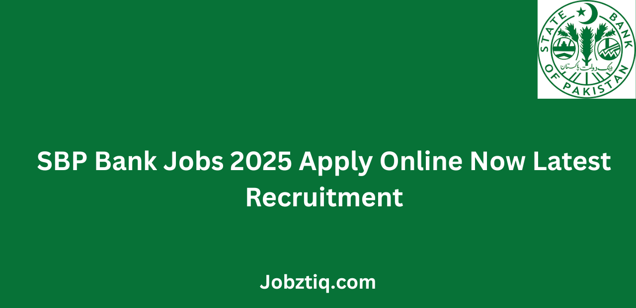 SBP Bank Jobs 2025 Apply Online Now Latest Recruitment